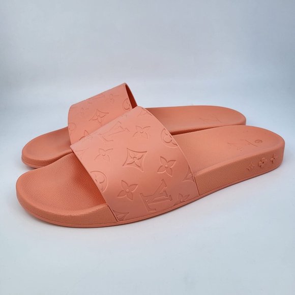 Louis Vuitton Men's Orange Monogram Waterfront Mule Sandals - Picture 4 of 15